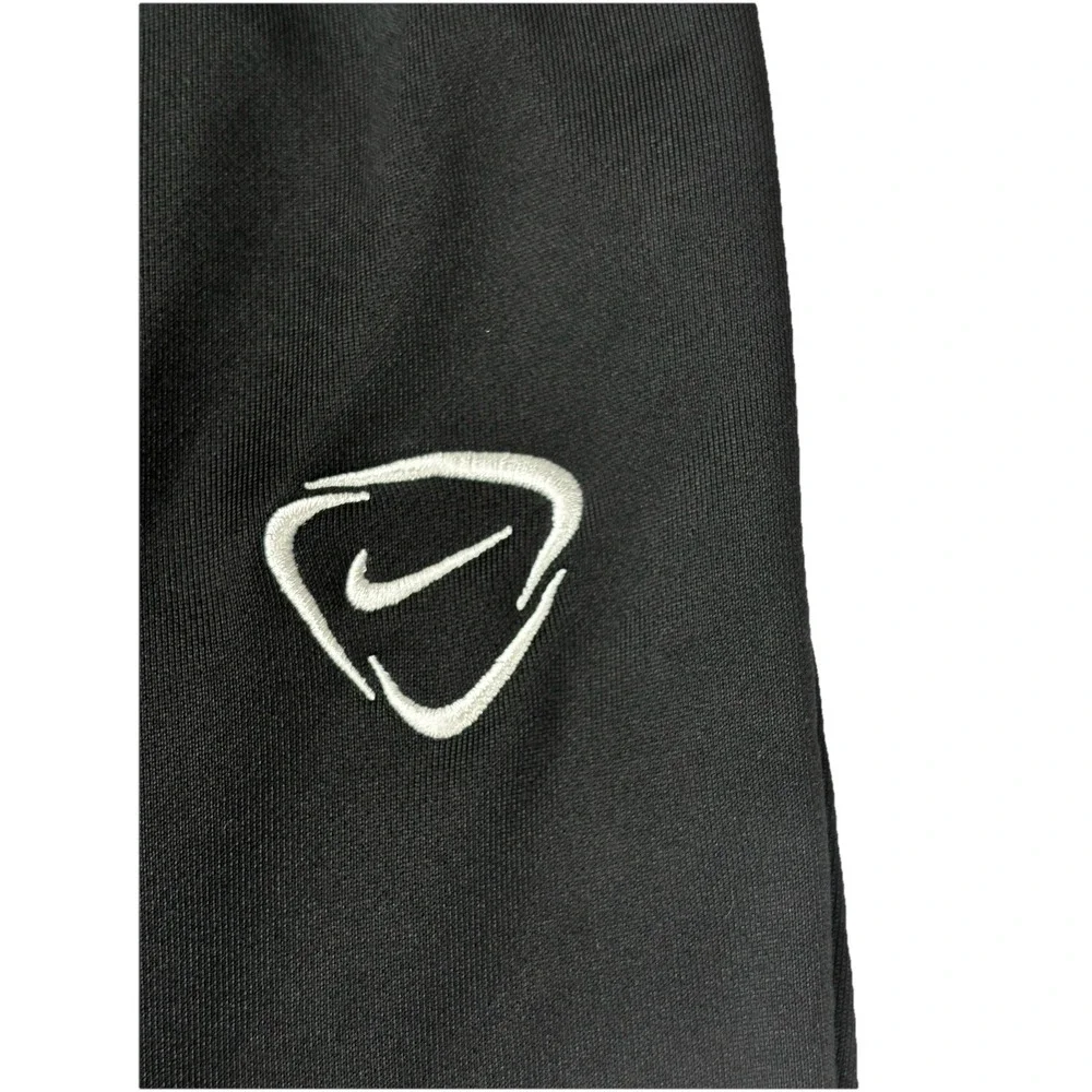 Nike Youth Small Dri-FIT Track Pants Black Athletic Zip‎ Ankle